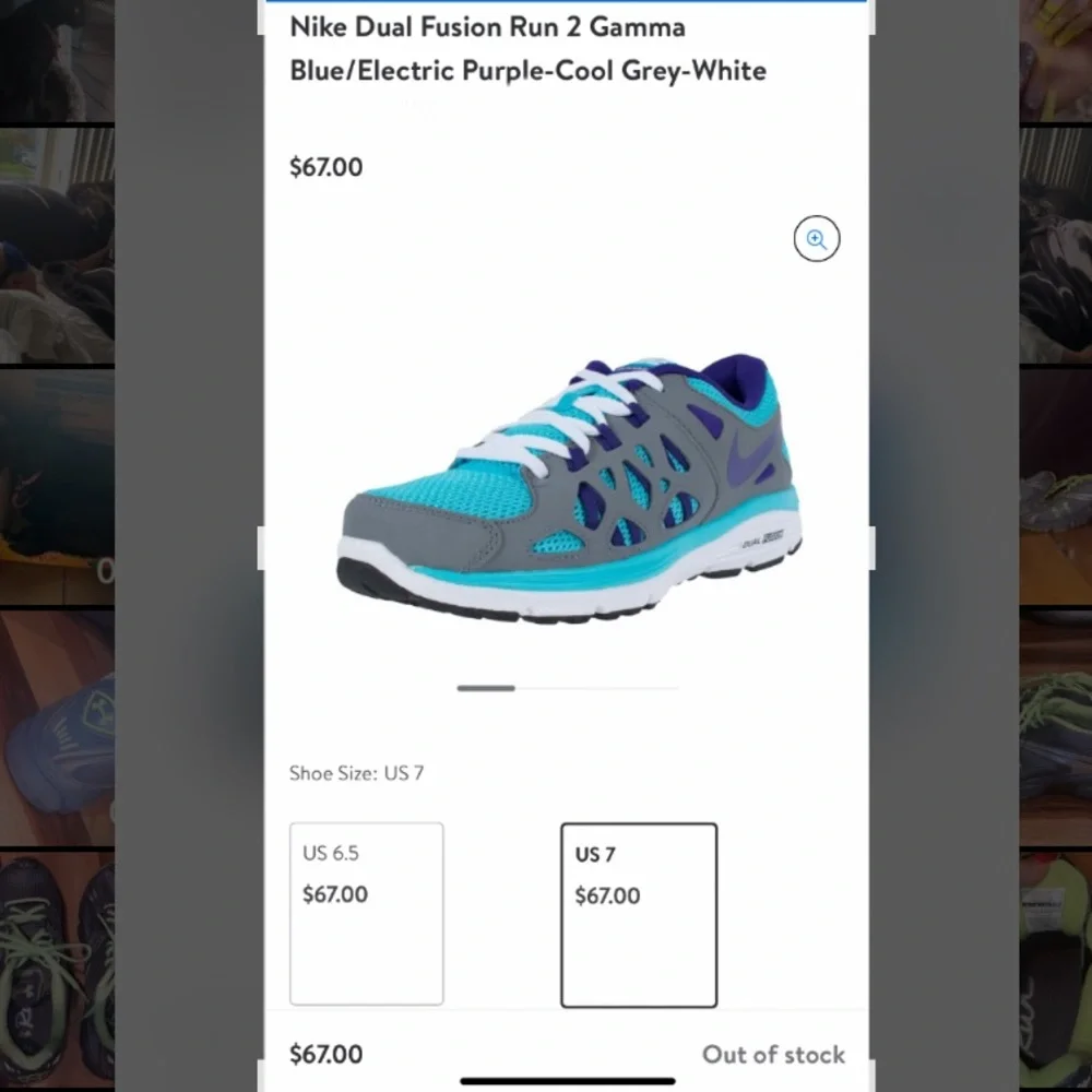 LIKE NEW- NIKE DUAL FUSION RUN 2 ~ WOMENS SIZE 6.5 (5Y) - Picture 9 of 9